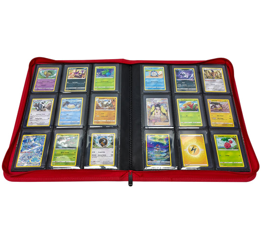 KamiTech Zip Top Loader Binder - Red