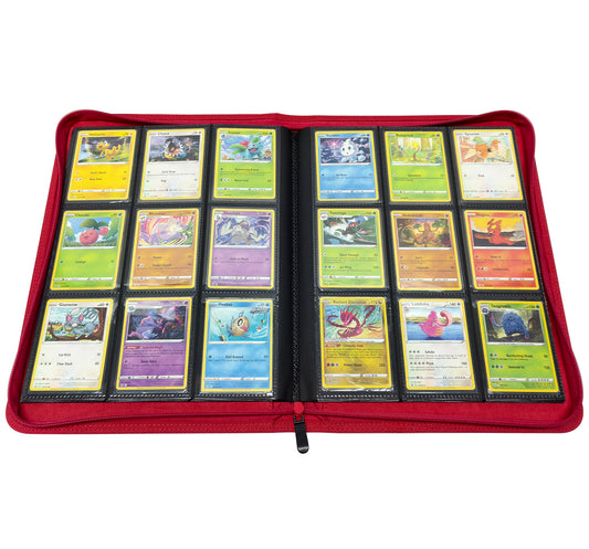 KamiTech Zip Binder 9 Pocket - Red