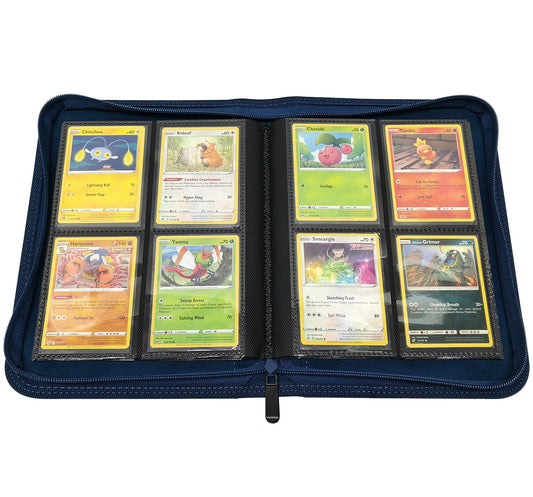 KamiTech Zip Binder 4 Pocket - Blue