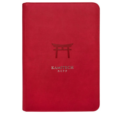 KamiTech Zip Binder 9 Pocket - Red