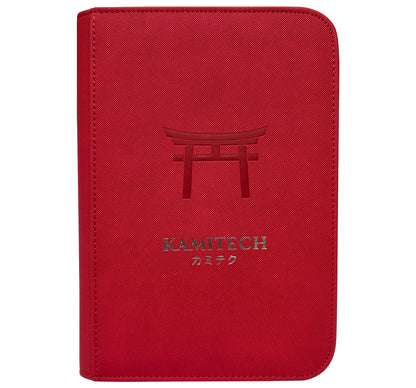 KamiTech Zip Binder 4 Pocket - Red