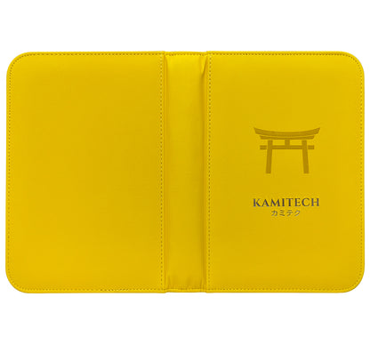 KamiTech Zip Binder 4 Pocket - Yellow
