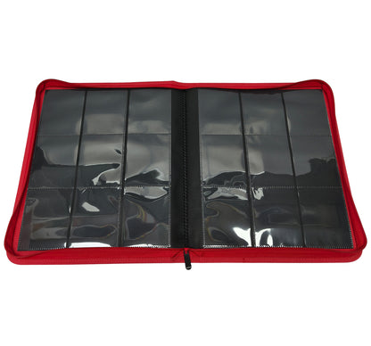 KamiTech Zip Top Loader Binder - Red