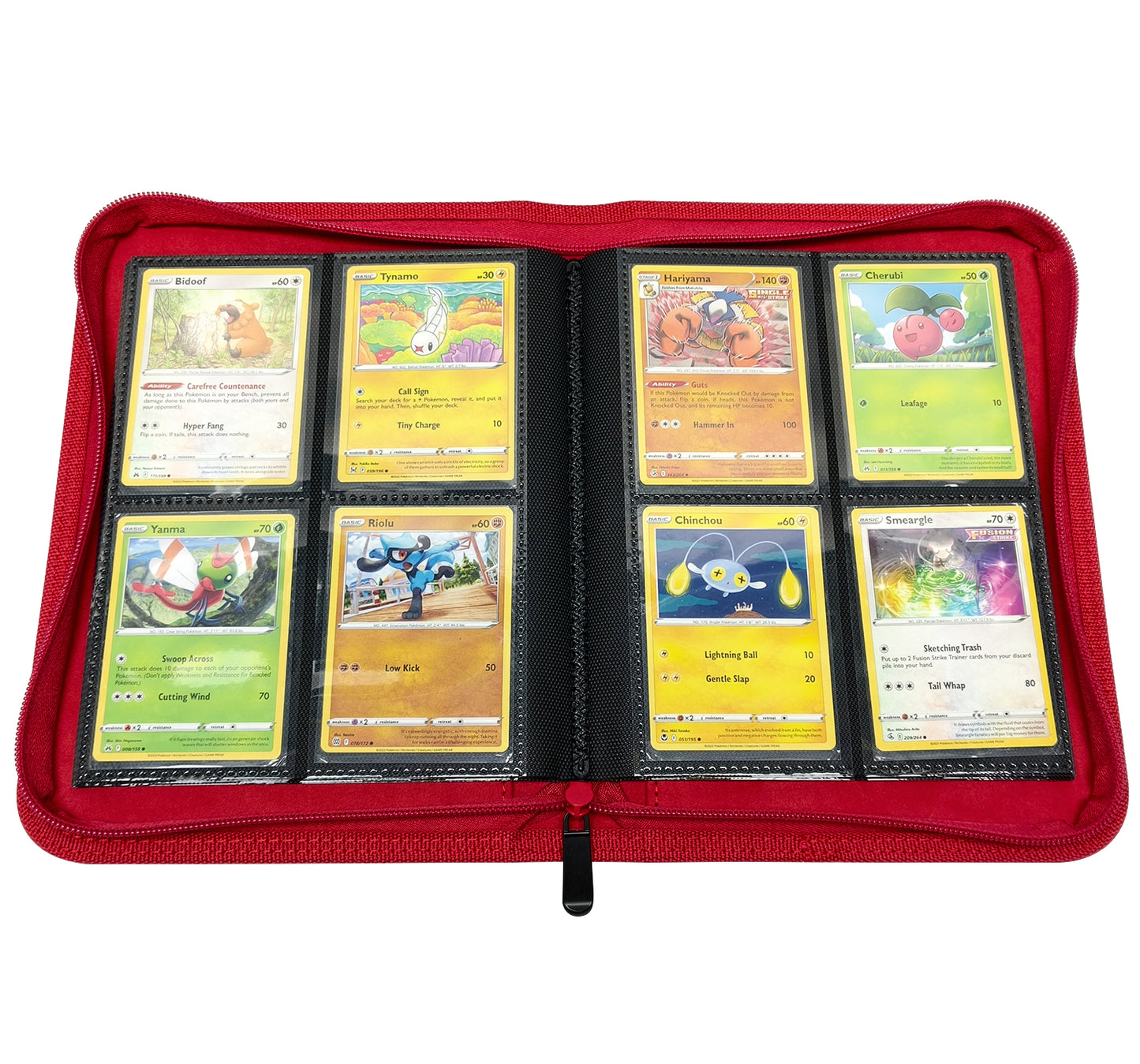 KamiTech Zip Binder 4 Pocket - Red