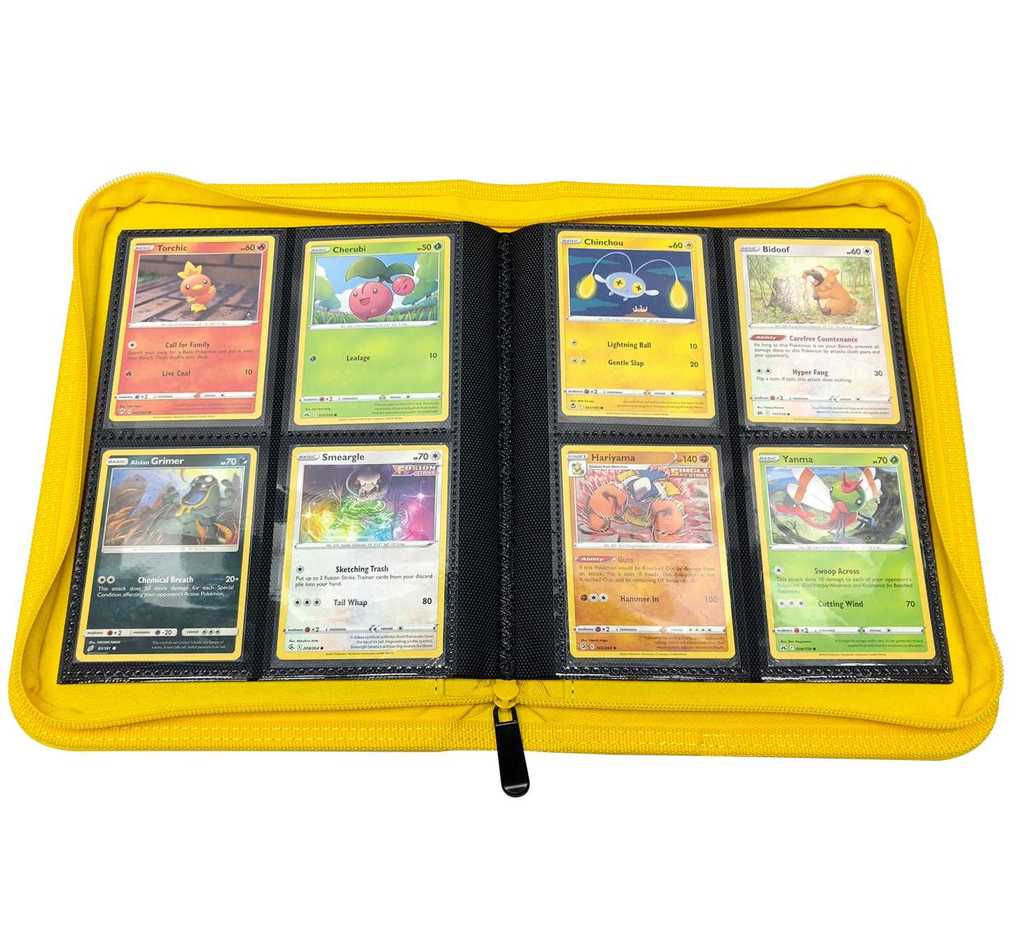 KamiTech Zip Binder 4 Pocket - Yellow